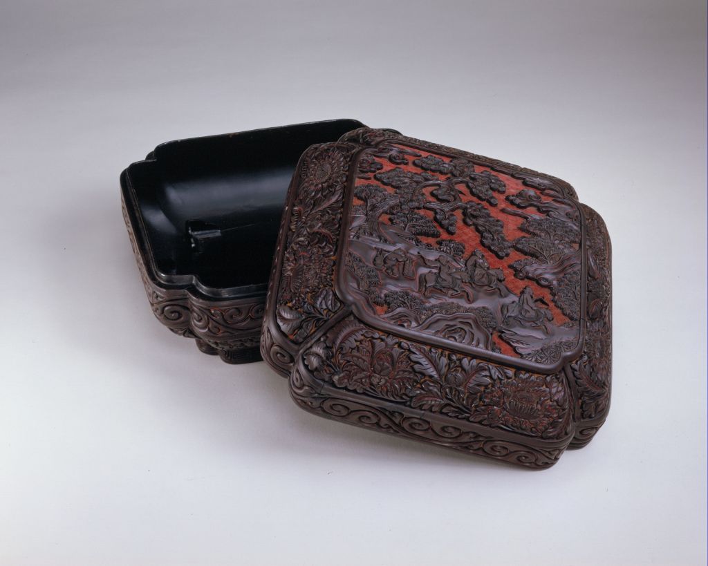 图片[2]-Blackened travel map corner square box-China Archive